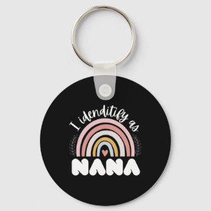 Grandmother Mothers Day Rainbow Quote I Identify A Keychain