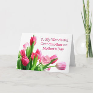 Grandmother Mother's Day Tulips Card