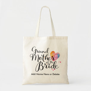 Grandmother of Bride Budget Tote Watercolor Bag