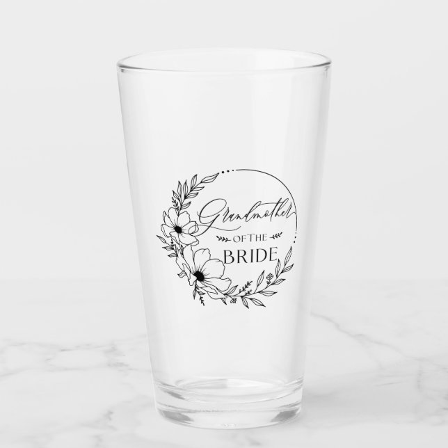 grandmother of bride glass (Front)