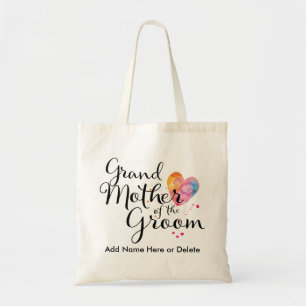 Grandmother of Groom Budget Tote Watercolor Bag