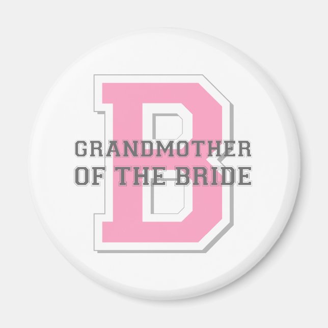 Grandmother of the Bride Cheer Magnet (Front)