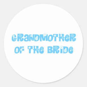 Grandmother of the Bride Classic Round Sticker