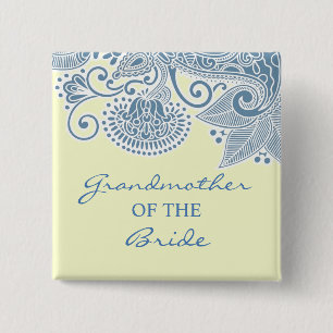 Grandmother of the Bride Victorian Wedding Button