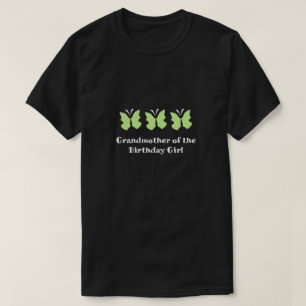 Grandmother of the Butterfly Birthday Girl T-Shirt