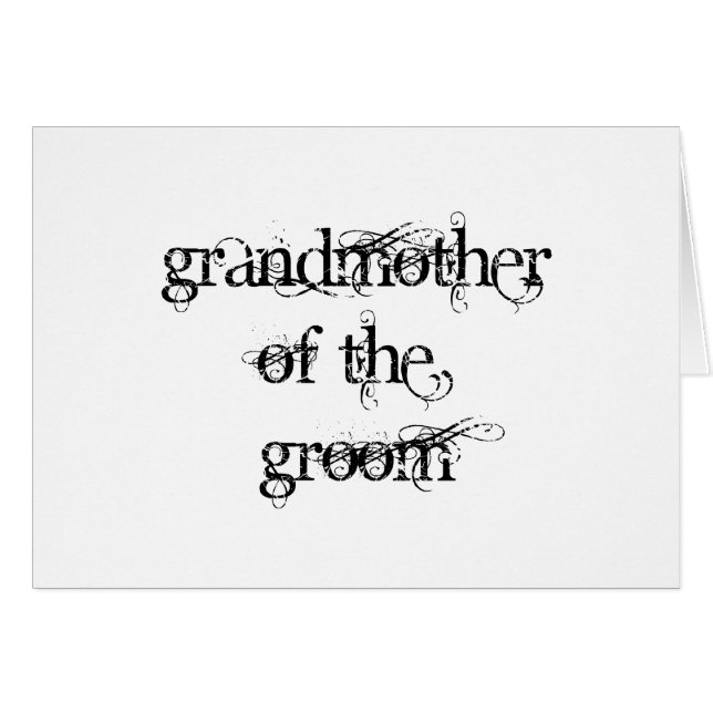 Grandmother of the Groom (Front Horizontal)