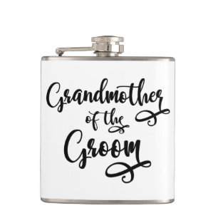 Grandmother of the Groom Hip Flask