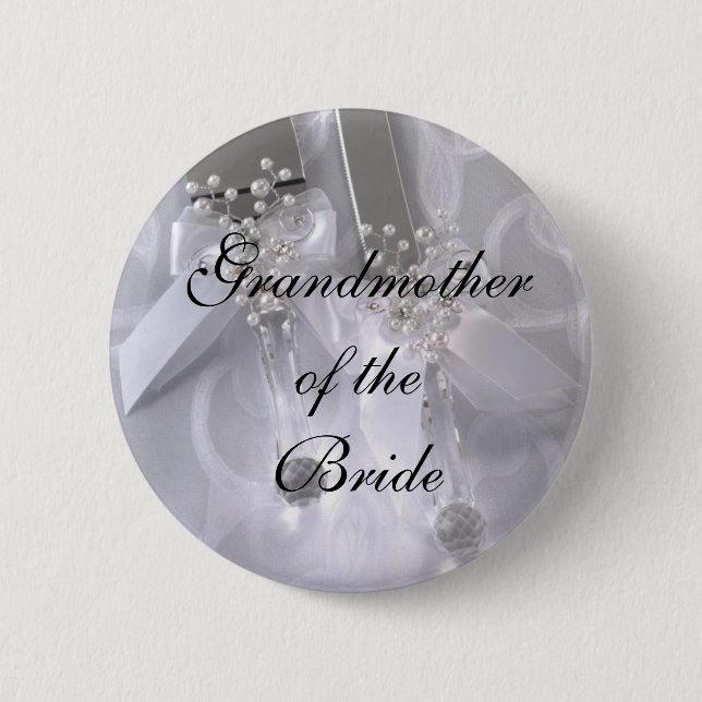 Grandmotherof theBride 2 Inch Round Button (Front)