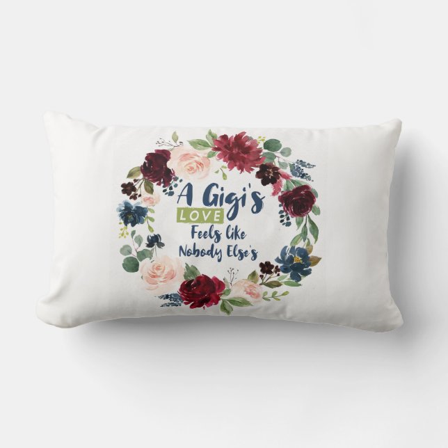 Grandmother's Billow Lumbar Pillow (Front)