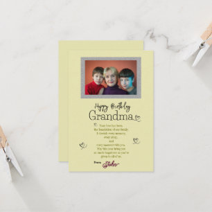 Grandmother's birthday card
