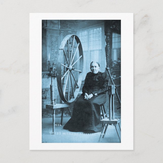 Grandmother's Spinning Wheel  Louis Pesha Postcard (Front)