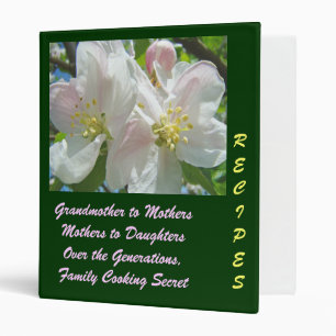 Grandmothers to Mothers to Daughters Family Recipe Binder
