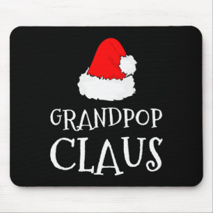 Grandp Claus Christmas Santa's Pajama Family Match Mouse Pad