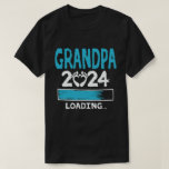 Grandpa 2024 Loading New Grandfather Grandpa to be T-Shirt<br><div class="desc">A funny design that says "Grandpa 2024 Loading" for proud new grandfather or Grandpa to be who is expecting new baby in the family,  to become a New Grandpa in 2024 Wear this to recognize your going to be a sweet and cool Grandad in the entire world!</div>