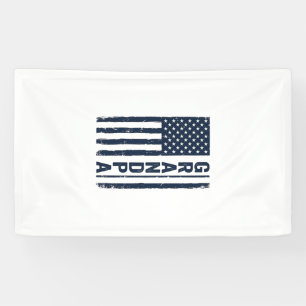 Grandpa American Flag Distressed Patriotic Design_ Banner