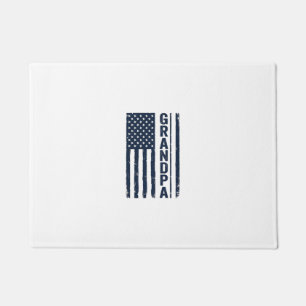 Grandpa American Flag Distressed Patriotic Design_ Doormat