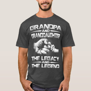 Grandpa And Granddaughter The Legend And The T-Shirt