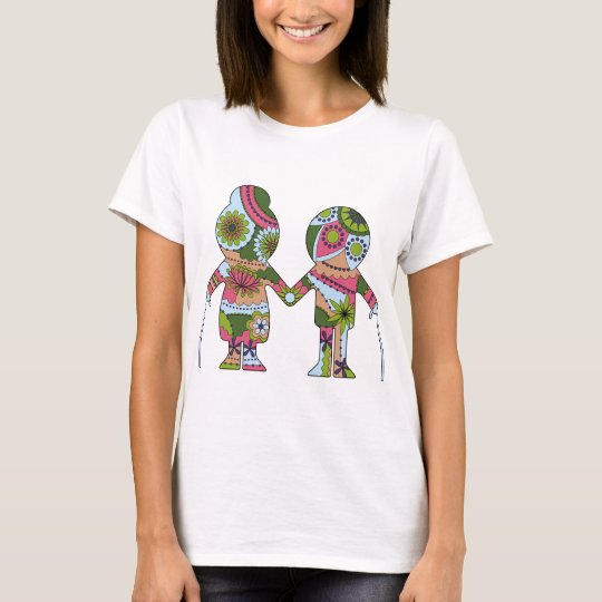 Grandpa and grandma colourful T-Shirt