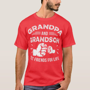 Grandpa and Grandson Matching Fist Bump Best Frien T-Shirt