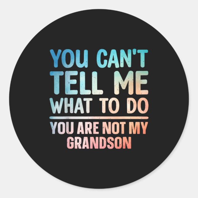 Grandpa Art For Grandfather Papa Pa From Grandkids Classic Round Sticker (Front)