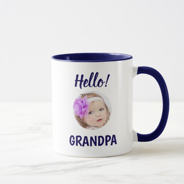 Grandpa Baby Photo Mug (Right)