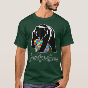 Grandpa Bear Autism Awareness Autism  T-Shirt