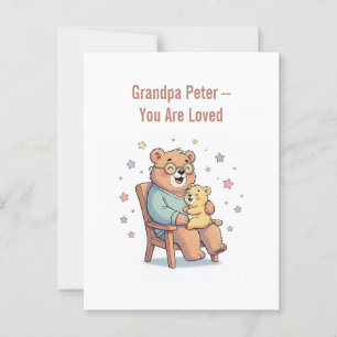 Grandpa Bear Greeting Card