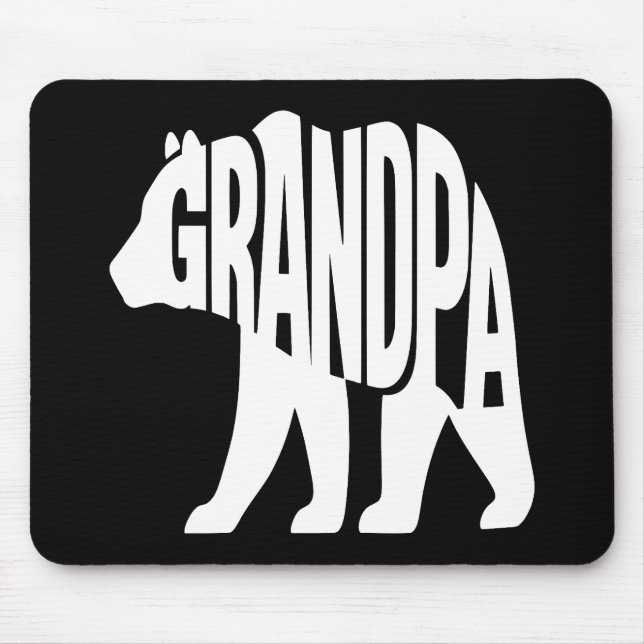 Grandpa Bear Mouse Pad (Front)