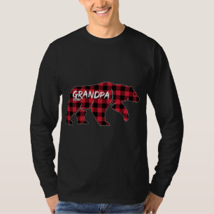 Grandpa Bear Red Plaid Matching Family Pajama Desi T-Shirt