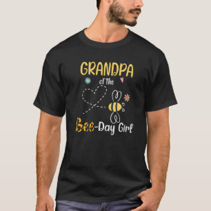 Grandpa Bee Birthday Party Matching Family T-Shirt