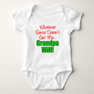Grandpa Better Than Santa Baby Bodysuit