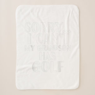 Grandpa big my grandson has golf gift sherpa blanket