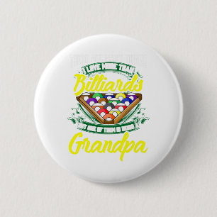 Grandpa Billiards Pool Game Player Ll Stick Papa G 2 Inch Round Button