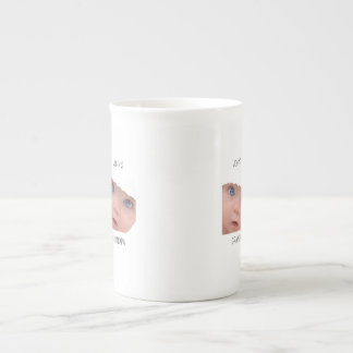 Grandpa Birthday, Baby Face Dady Gift, Custom Face Bone China Mug