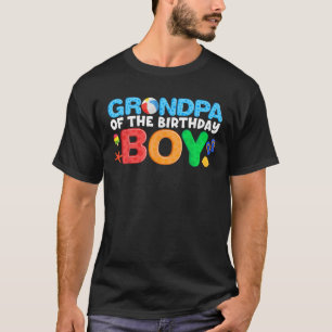 Grandpa Birthday Boy Beach Ball Theme Party Pool M T-Shirt