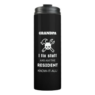 GRANDPA Birthday Gift Men Funny GRANDPA Retirement Thermal Tumbler