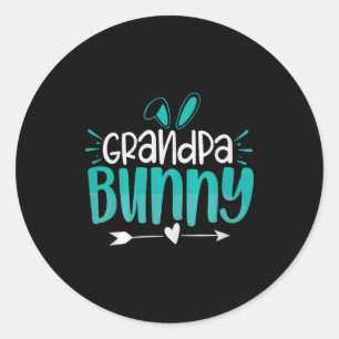Grandpa Bunny Premium Tri-blend  Classic Round Sticker