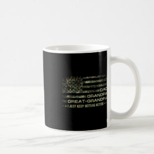 Grandpa Camouflage Usa Flag Fathers Day Great-gran Coffee Mug