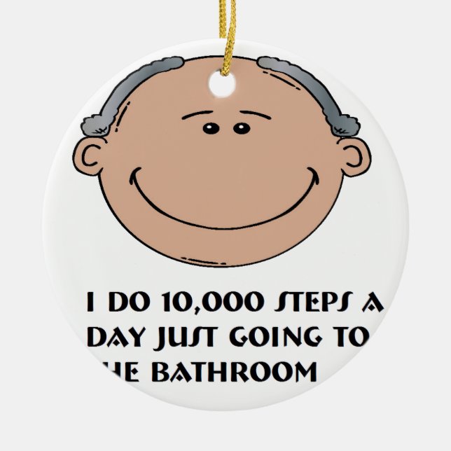 Grandpa Ceramic Ornament (Front)