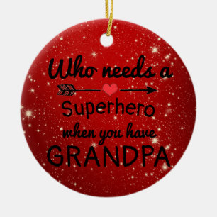 Grandpa Ceramic Ornament