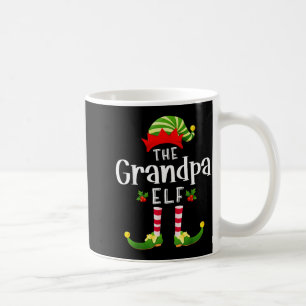 Grandpa Christmas Elf Matching Pajama X-mas Party  Coffee Mug