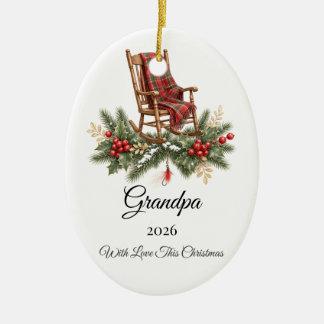 Grandpa Christmas Ornament Personalized Name
