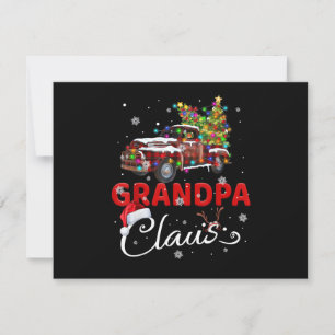 Grandpa Claus Truck Santa Christmas Family Santa M Save The Date