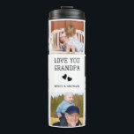 Grandpa Custom Photo Collage Thermal Tumbler<br><div class="desc">Keep Grandpa’s drinks hot or cold in style with this personalized "Love You, Grandpa" thermal tumbler! Featuring a sleek modern collage design, this custom tumbler lets you add your favourite photos to create a unique and meaningful gift. Perfect for coffee, tea, or any drink on the go, it’s a great...</div>