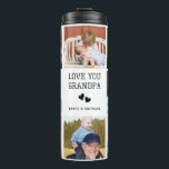 Grandpa Custom Photo Collage Thermal Tumbler<br><div class="desc">Keep Grandpa’s drinks hot or cold in style with this personalized "Love You, Grandpa" thermal tumbler! Featuring a sleek modern collage design, this custom tumbler lets you add your favourite photos to create a unique and meaningful gift. Perfect for coffee, tea, or any drink on the go, it’s a great...</div>