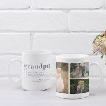 Grandpa Definition | 3 Photo Collage Coffee Mug<br><div class="desc">Modern 3 photo collage coffee mug. Featuring a sweet definition of what a Grandpa is with room for custom message, names and/or year. These are Father’s Day gifts that are perfect for any dad. A gift that he will treasure for a lifetime! Can be customized for any moniker - papa,...</div>