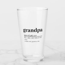Grandpa Definition Beer Glass
