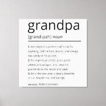 Grandpa Definition, Custom Grandpa Gift Birthday