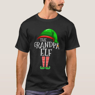 Grandpa Elf Family Matching Group Christmas Gift M T-Shirt