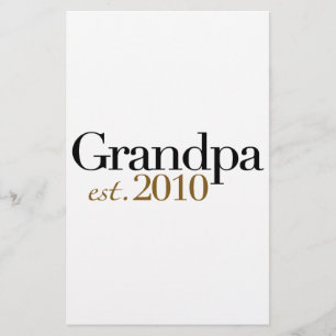Grandpa Est 2010 Stationery